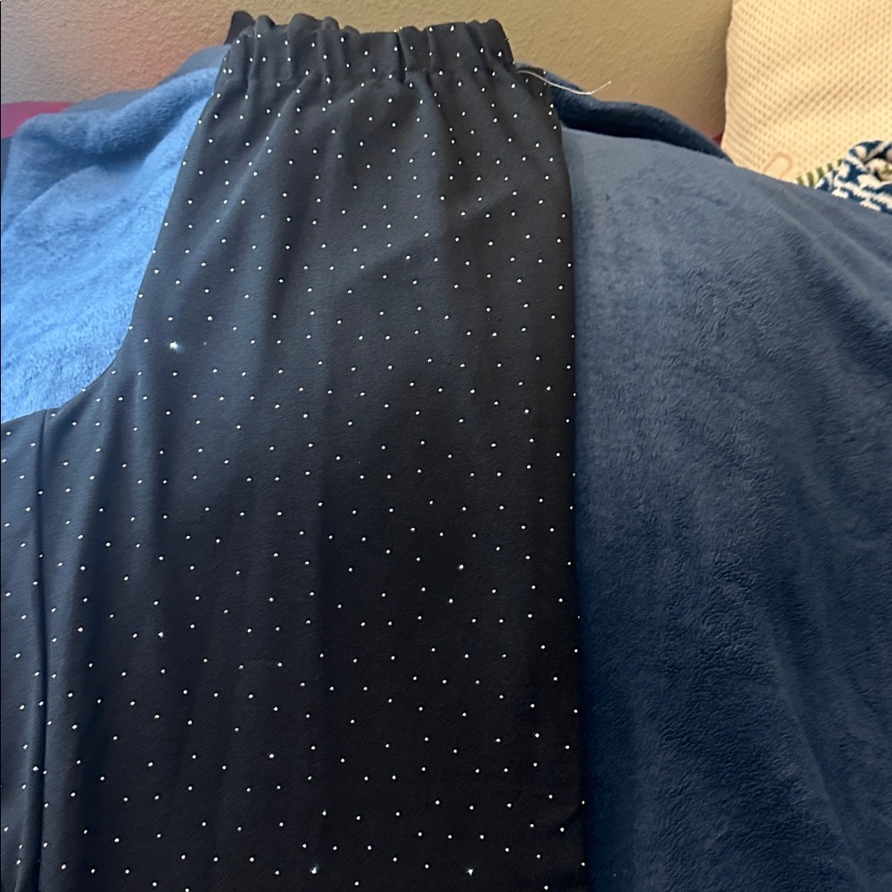 Black Scarf with Silver Studs